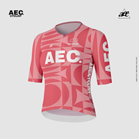AEC.CYCLIST Maillot de cyclisme pour femme à manches courtes, pour vélo de route et VTT, extensible, respirant, en Spandex/Polyester, imprimé numérique, séchage rapide