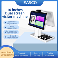 Registro De Ingreso Y Salida Personal Systeme De Gestion Des Visite urs Aluminium legierung Doppelseitiger Besucher-Check-in