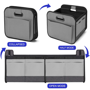 Organiseur de <span class=keywords><strong>coffre</strong></span> de voiture, pour le rangement des accessoires automobiles, meilleur pour SUV, camion, Van, sac de rangement avec caddie avant ou arrière - Product Image 3