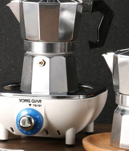 Cafetière <span class=keywords><strong>italienne</strong></span> en aluminium Moka Pot, machine à expresso pour cuisinière à gaz, accessoires de barista classiques pour la maison - Product Image 6