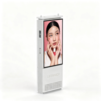 32 49 55 65 75 inç IP66 3000nit Su Geçirmez Çift Taraflı Ultra İnce Ayaklı Dış Mekan LCD Dijital Tabela Kiosk Totem