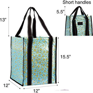 Sac de courses tissé en PP grande capacité de l'usine de sacs Huizhi du comté de Cangnan, capacité de charge de 50 kg, résistant à l'humidité, sac d'emballage écologique - Product Image 4