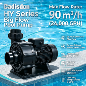Système de pompe de piscine à haut débit, auto-amorçante, avec sortie de 4 pouces, pompe de circulation d'eau pour piscine commerciale - Product Image 5