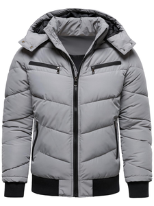 <b>Men's</b> Outdoor Tactical Jacket Autumn Winter Waterproof Eco-Friendly Breathable Solid Casual Double-sided Wearable <b>Fleece</b> Front - Product Image 1