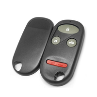 Carcasa de Llave Inteligente de Repuesto para Automóvil, 4 Botones, Negra, para Llaves de Coche, Accesorios para Llaves de Vehículos