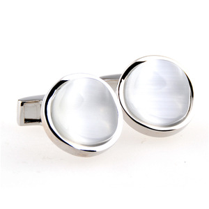 Boutons de manchette en <span class=keywords><strong>pierre</strong></span> d'agate pour hommes élégants pince à cravate accessoire de chemise de costume personnalisé pour les fêtes de mariage anniversaires cadeau d'anniversaire à la mode - Product Image 3