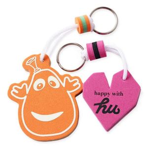 Cadeau promotionnel de Noël, porte-clés en mousse EVA flottant en forme de cœur avec mousqueton - Product Image 4