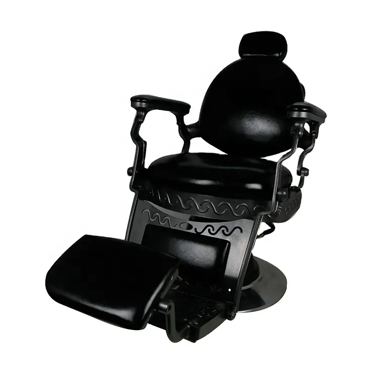 Оптом Прочный металлический стул для парикмахерской Стайлинг винтажный современный салонный парикмахерский стул для салона