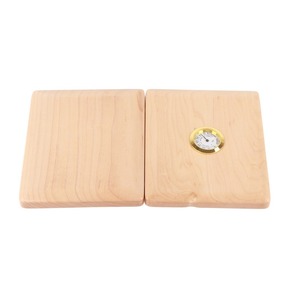 Boîte <span class=keywords><strong>de</strong></span> rangement pour 5 roseaux <span class=keywords><strong>de</strong></span> saxophone et <span class=keywords><strong>clarinette</strong></span> en bois massif avec hygromètre couleur bois naturel - Product Image 4