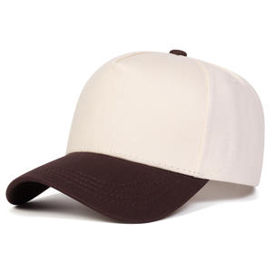 Casquette de baseball vierge 5 panneaux personnalisable multicolore pour un style sportif unisexe, en <span class=keywords><strong>tissu</strong></span> courant, avec logo personnalisé, ajustable, bicolore - Product Image 3