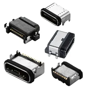 Ip68 Usb Een Type B Waterdicht Cijfer 3Amp Plug Usbc Panel Montage 16pin 6pin Sim Smd Verticale Micro Usb C waterdichte Connector