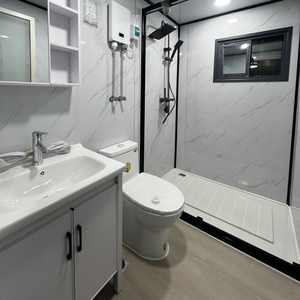 <span class=keywords><strong>Casa</strong></span> Container Espandibile in Acciaio Prefabbricata Modulare Diretta dalla Fabbrica, Villa Portatile in Container Nero da 20 Piedi - Product Image 6