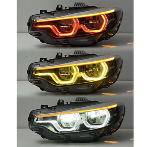 Faros Delanteros LED SJC de Tres Colores DRL para BMW F32 F33 F36 F80 F82 M3 M4, Luces Delanteras Rojas, Amarillas y Blancas Drl V2 Estilo Ikon - Product Image 3