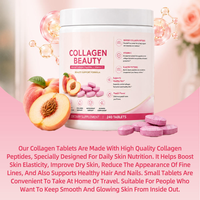 Comprimés de Super Collagène Vitamine C OEM Complément Alimentaire Antioxydant Éclaircissant et Blanchissant pour Adultes Supplément NAD
