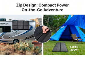 440W N-Type Foldable <b>Portable</b> <b>Solar</b> <b>Panel</b> <b>Solar</b> Bag 18V High Efficiency Mono-crystalline Silicon IP65 Waterproof USB-C 45W Dual - Product Image 3