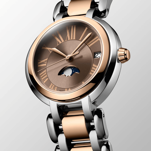 Reloj Mecánico Automático para Mujer, Fase Lunar, Brazalete de Dos Tonos, Cristal de Zafiro, Reloj de Pulsera Elegante Longinesing - Product Image 1