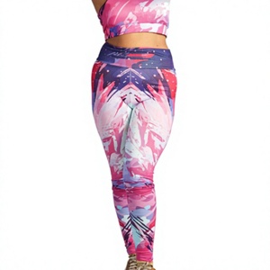 OEM Wholesale Custom Logo Sports <b>Bra</b> & Workout Leggings Shorts 2 Piece Suit High Elastic Gym Fitness Seamless Yoga Set for Women - Product Image 5