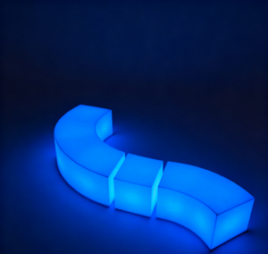 كراسي طاولة مكعبة حديثة LED للبيع بالجملة أثاث بار بلاستيكي للحفلات الخارجية وفنادق تناول الطعام وحدائق للمدرسة وغرفة المعيشة - Product Image 3