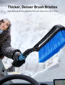 Brosse à neige multifonctionnelle pour voiture avec pelle amovible, grattoir à glace, matériau ABS/PP, 293g, légère, pour dégivrage et élimination de la glace - Product Image 3