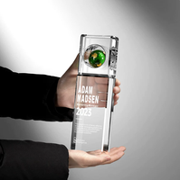 Trophée Globe de Golf Personnalisé Haut de Gamme Gravé et Durable pour Anniversaire d'Entreprise, Souvenir ou Récompense pour Contribution d'Employé