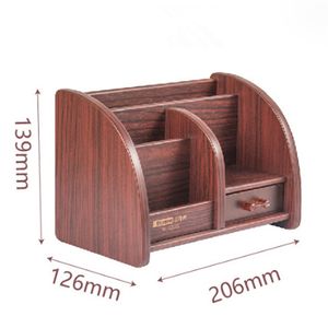 Organisateur de bureau en bois Glosen avec tiroir et étagère, multifonctionnel, pour le rangement de bureau, design personnalisé pour la maison et l'hôtel - Product Image 5