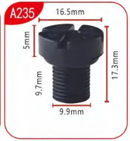 A235 Fabrication chinoise, rivets et clips automobiles de bonne qualité pour plafond supérieur, compatibles avec BMW