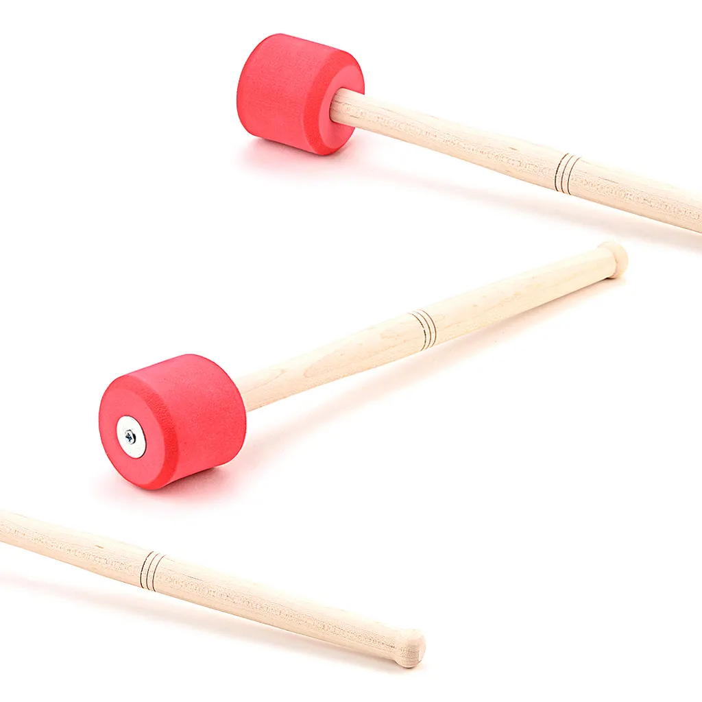 1Pcs Bass Drum Mallet Stick Foam Mallet Percussion with Wood Handle for Drummer Bands Musical Accessory Part