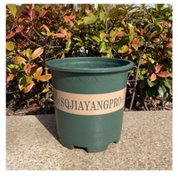Pots de fleurs en plastique dur émaillé vert Jiuyi 1 3 5 gallons pour la croissance des plantes de jardin de pépinière