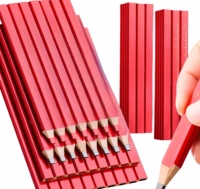 Crayons de charpentier OEM pour la construction et le travail du bois avec noyau extra dur en graphite noir ou rouge pour garantir le marquage