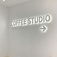 Letras 3D con Retroiluminación LED para Recepción de Negocios, Logotipo Metálico Luminoso para Fachada, Letrero Personalizado para Exteriores de Edificios