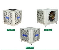 Équipement de ventilation avicole industriel mural avec refroidisseur d'air par évaporation, moteur AC et pompe pour serre