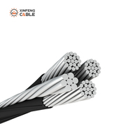 Duplex, Triplex. Cables Cuádruples: # Cable dúplex de alimentación de 6 AWG a 4/0 AWG, 600 V, PE, tipo Shepherd de 6 AWG y cable de 4 AWG