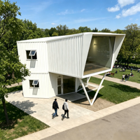 Conteneur de conception moderne, respirant, à structure en acier, personnalisable et de style professionnel, pour la maison, le bureau et les commerces