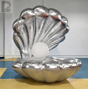 Coquille de Sirène Gonflable Miroir Personnalisable avec Logo et Graphiques, avec <span class=keywords><strong>Boule</strong></span> de Perles LED pour Marques de Mode et Usage Commercial - Product Image 3