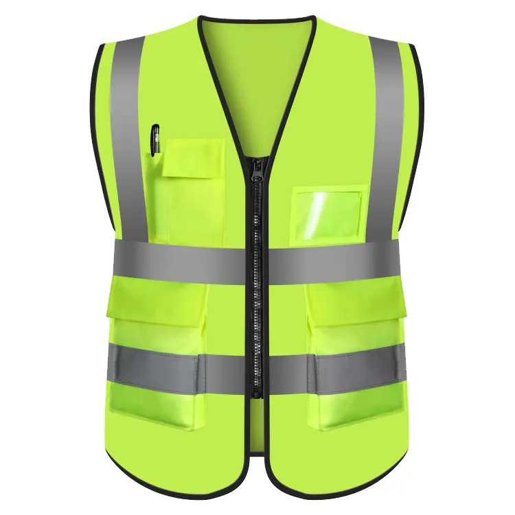 Ant5PPE Chaleco DE SEGURIDAD reflectante naranja y verde de alta visibilidad con traje de adulto unisex de poliéster de alta visibilidad