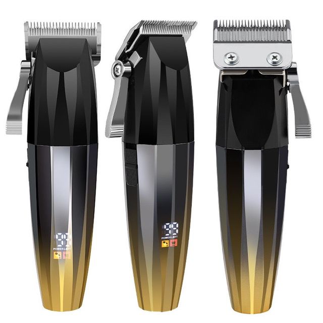 High-Power Rechargeable Electric Hair Clipper LCD Digital Display Adjustable Salon Men Professional Household