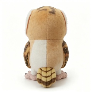 Peluche personnalisée de hibou-faisane réaliste avec disque facial en forme de cœur, jouet en peluche d'hibou à ailes tachetées détaillées - Product Image 4