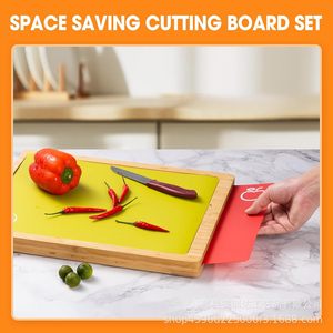 Bamboo Cutting Board Rectangle Anti Slip Solid <b>Wood</b> Kitchen Chopping <b>Block</b> For Fruit Bread Vegetable - Product Image 4