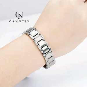 Forte puissance chaîne Bracelet hommes Anion FIR magnétique Germanium <span class=keywords><strong>boules</strong></span> tension artérielle accessoire Bracelet à breloques bijoux - Product Image 6