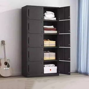 Armoire de rangement industrielle multi-portes en acier pour bureau, atelier, salle de sport, salon - pour le rangement du personnel, fabriquée en métal durable - Product Image 5