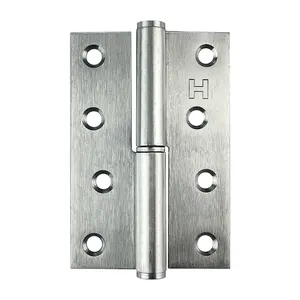 New Style Wire Drawing H Type Removable Flag Hinge Detachable Door Hinges Stainless Steel 4 Inch Hinge For Steel Door