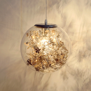 चमक कांच की गेंद फूलों की चमकदार रोशनी शादी की सजावट लैंप लिविंग रूम प्रकाश सजावट लैंप लिविंग रूम प्रकाश सजावट फूल छाया - Product Image 6