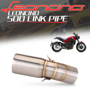 Tuyau de raccordement intermédiaire en acier inoxydable pour échappement de moto Benelli Leoncino 500 BJ500, compatible avec silencieux de 51 mm - Product Image 2