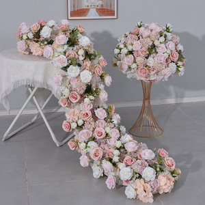Nuova Sfera di Fiori Artificiali Rosa per Decorazione <span class=keywords><strong>Tavolo</strong></span> Principale Matrimonio, Fiori da <span class=keywords><strong>Tavolo</strong></span>, Sfondi e Archi - Product Image 4