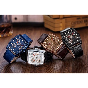 Drioshipping Mens Watches Top Brand Luxury Quartz Wristwatches Leather Strap 30m Waterproof Business Watch - Product Image 6