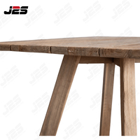 Table de restaurant en bois d'acacia solide de style moderne pour la salle à manger café extérieur hôtel maison bar prix d'usine