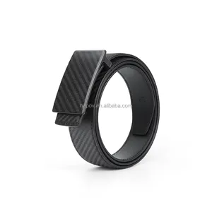 2021 Hot Sale Luxury Carbon Fiber Belts Leather Men Custom Made Carbon Fiber Belt Buckle for Mens Belts