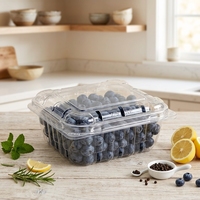 Récipients de fruits pré-hachés de style bento Boîte en plastique jetable Boîtes de stockage des aliments