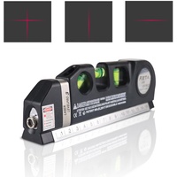 Niveau laser LV03 Pro 3, outil de mesure manuel haute précision, règle noire en ABS, croix droite multifonctionnelle, trépied