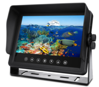 Moniteur de voiture étanche IP69K de 7 pouces, moniteur AHD à écran partagé, moniteur pour camion, bus, bateau avec bouton tactile, fabriqué en usine ISO